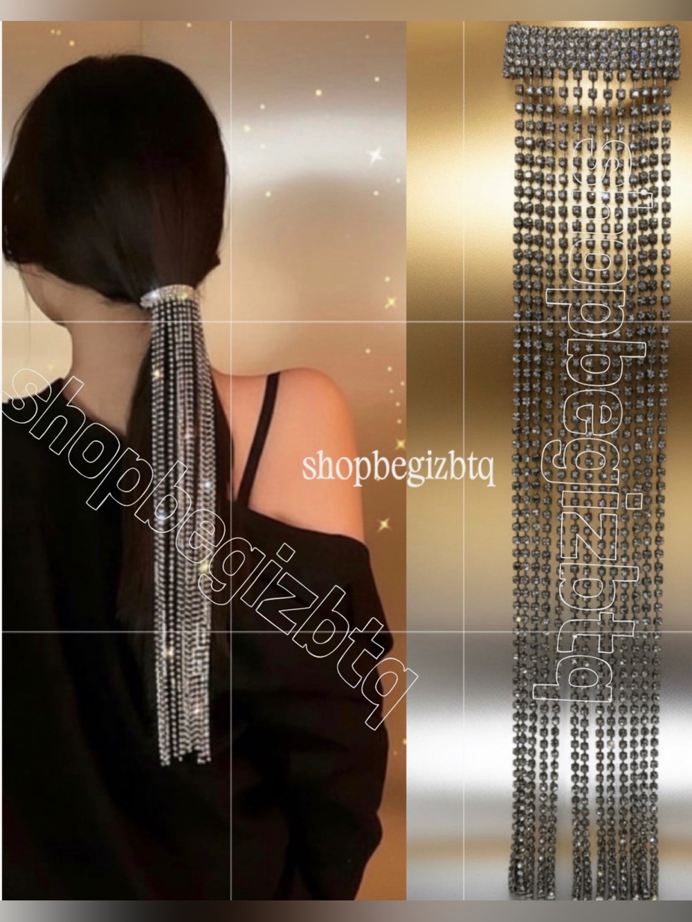 Super Elegant Embellished Hairpin to Enhance your Casual or Night Our Hair look